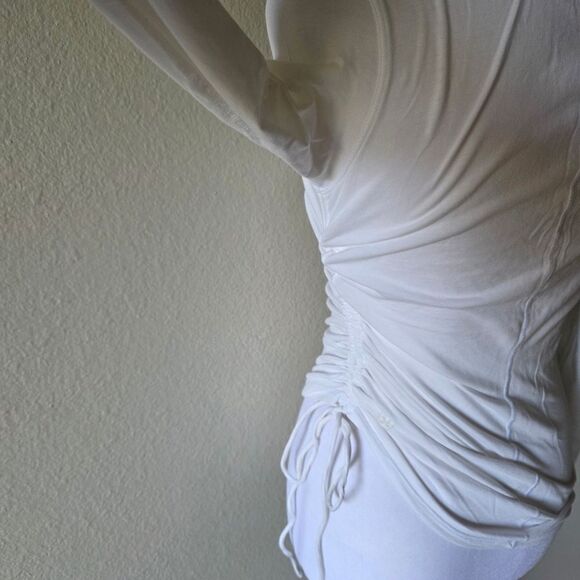 Lululemon White Cinch It Long Sleeve Shirt - Picture 4 of 6